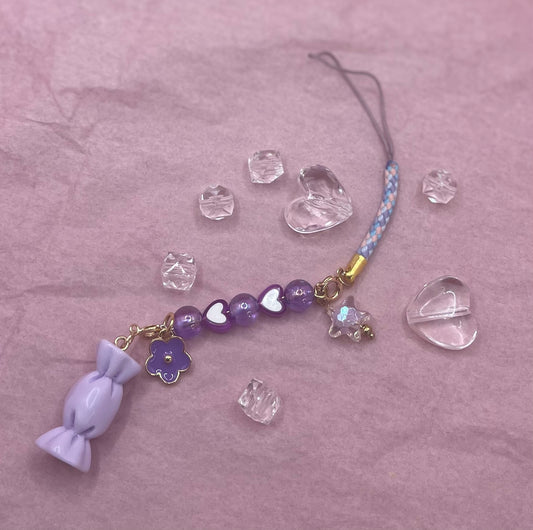Purple Candy Phone Charm