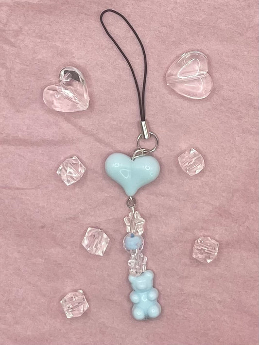 Blue Gummy Bear Phone Charm