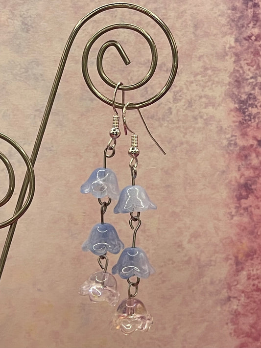 Lily of the valley flower earrings