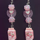 Beaded Strawberry Moon Earrings