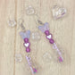 Beaded Grape Juice earrings