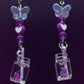 Beaded Grape Juice earrings