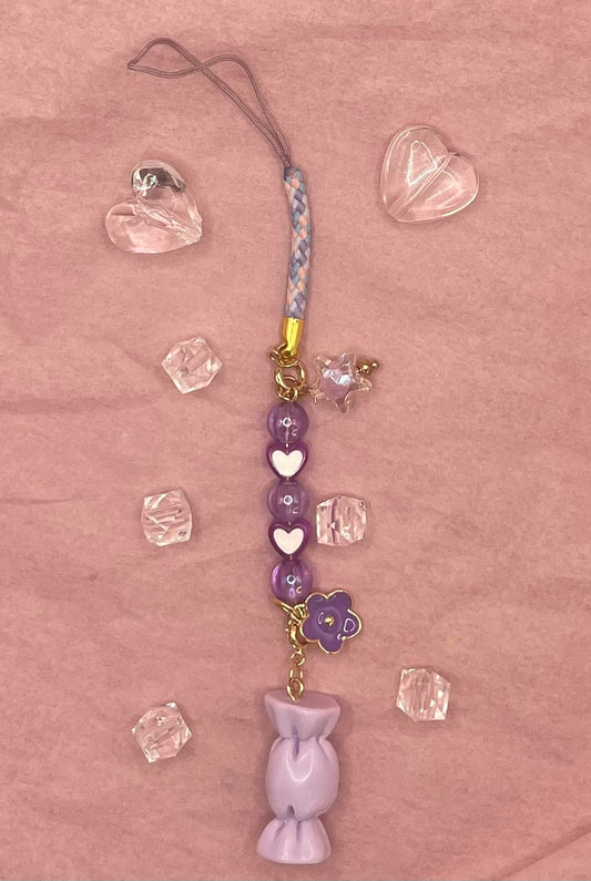 Purple Candy Phone Charm