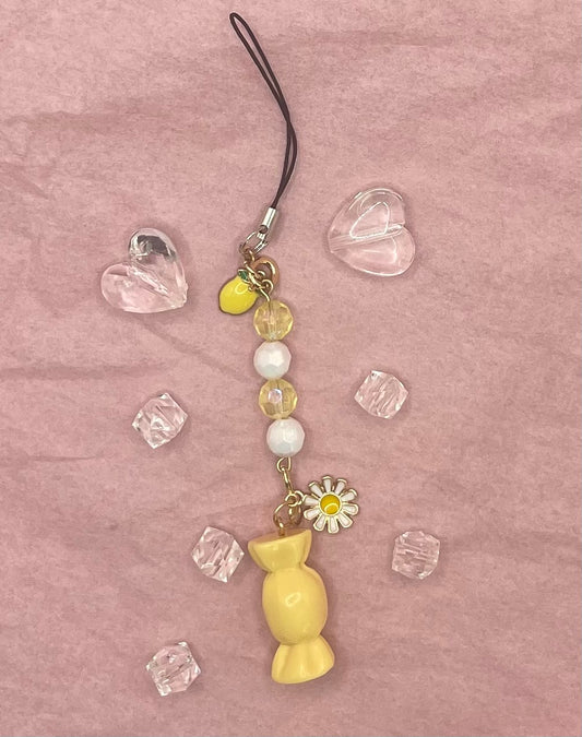 Yellow Candy Phone Charm