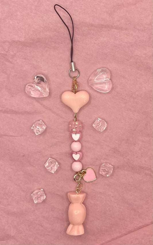 Pink Candy Phone Charm