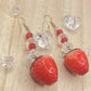 Beaded Strawberry Earrings