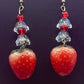 Beaded Strawberry Earrings