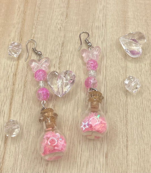 Pink Jar Earrings