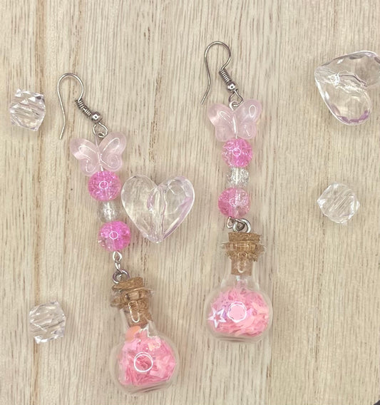 Pink Jar Earrings