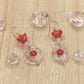 Red Flower Moon Earrings