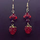 Red Raspberry Earrings