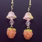 Pink Raspberry Earrings