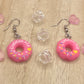 Pink Donut Earrings