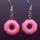 Pink Donut Earrings