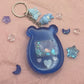 Big Blue Gamer Bear Shaker Keychain