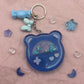 Blue Bear Gamer Shaker Keychain