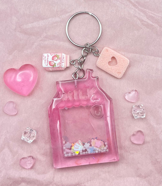 Pink Milk Shaker Keychain