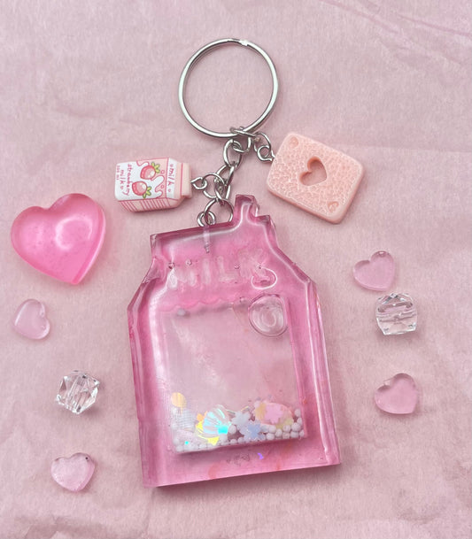 Pink Milk Shaker Keychain